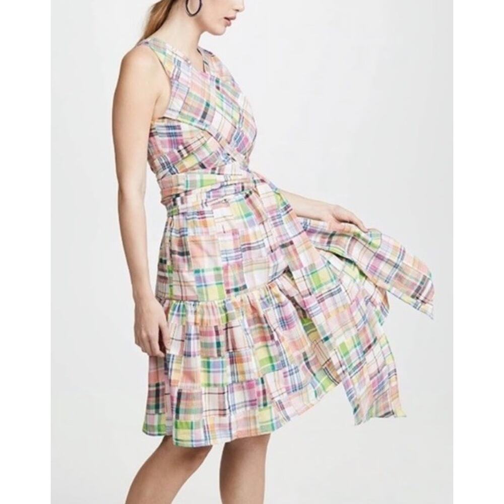 NWT Rachel Antonoff Beanie Madras Plaid Dress Anthropologie Size 2